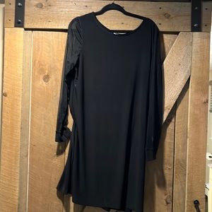 Long sleeve black dress